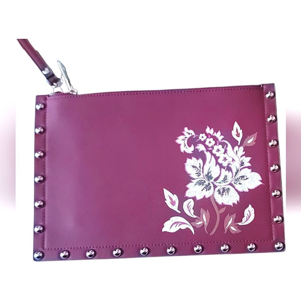Elegant Floral Studded Clutch